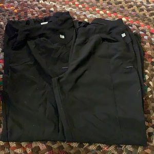 Two pairs black Cherokee Infinity scrub pants